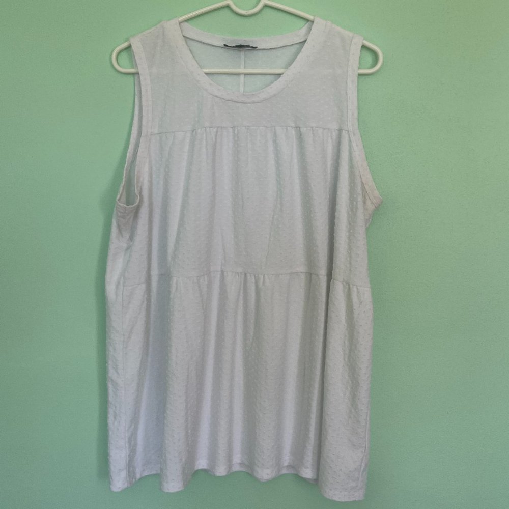 Lane Bryant, white cute tank